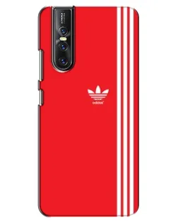 Чехол для Vivo V15 Pro с картинкой «Красный минимализм Adidas»