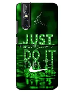 Чехол для Vivo V15 Pro с картинкой «Зеленый неоновый Nike» Чехол для Vivo V15 Pro с картинкой «Зеленый неоновый Nike»