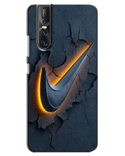 Чехол для Vivo V15 Pro с картинкой «Объемный логотип Найк» Чехол для Vivo V15 Pro с картинкой «Объемный логотип Найк»