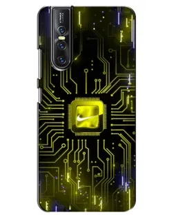 Чехол для Vivo V15 Pro с картинкой «Nike — золотая искра» Чехол для Vivo V15 Pro с картинкой «Nike — золотая искра»