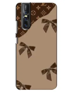 Чехол для Vivo V15 Pro с картинкой «LV — кофейный атлас»