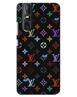 Чехол для Vivo V15 Pro с картинкой «Цветная монограмма LV»