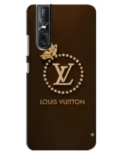 Чехол для Vivo V15 Pro с картинкой «LV — золотая печать»