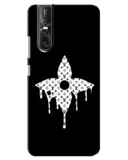 Чехол для Vivo V15 Pro с картинкой «Цветочная монограмма»