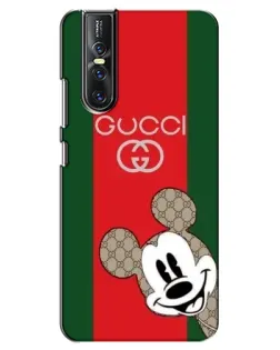 Чехол для Vivo V15 Pro с картинкой «Gucci — полосы и Микки»