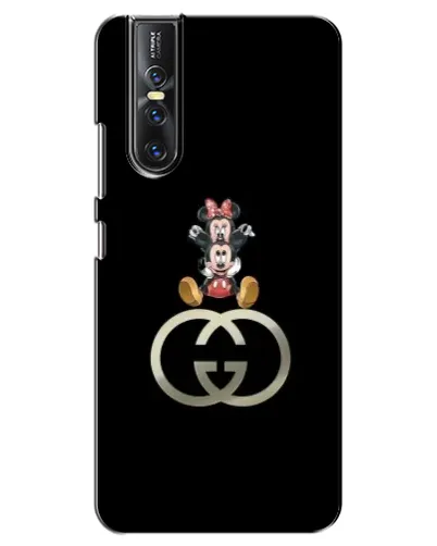 Чехол для Vivo V15 Pro с картинкой «Минни Маус на лого»