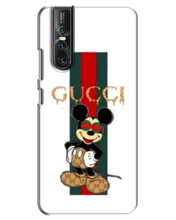 Чехол для Vivo V15 Pro с картинкой «Микки Маус Gucci — полосы»