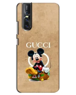 Чехол для Vivo V15 Pro с картинкой «Микки Маус Gucci — крафт»