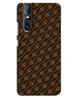Чехол для Vivo V15 Pro с картинкой «Gucci — золотые диагонали»