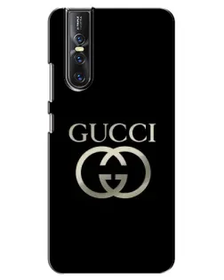 Чехол для Vivo V15 Pro с картинкой «Gucci — золото на черном»
