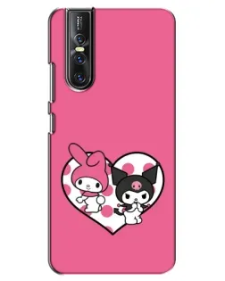 Чохол для Vivo V15 Pro з картинкою «Kuromi та My Melody» Чохол для Vivo V15 Pro з картинкою «Kuromi та My Melody»