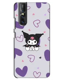 Чохол для Vivo V15 Pro з картинкою «Kuromi та лавандові серця» Чохол для Vivo V15 Pro з картинкою «Kuromi та лавандові серця»