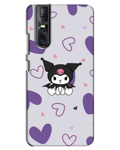 Чехол для Vivo V15 Pro с картинкой «Kuromi и лавандовые сердца»