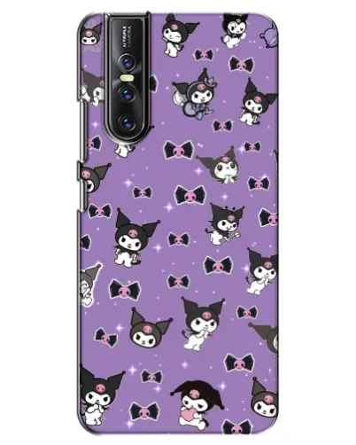 Чехол для Vivo V15 Pro с картинкой «Kuromi — паттерн»