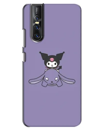 Чехол для Vivo V15 Pro с картинкой «Kuromi на лиловом фоне»