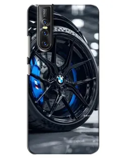 Чехол для Vivo V15 Pro с картинкой «Колесо BMW вблизи»