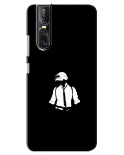 Чехол для Vivo V15 Pro с картинкой «PUBG — белый шлем» Чехол для Vivo V15 Pro с картинкой «PUBG — белый шлем»