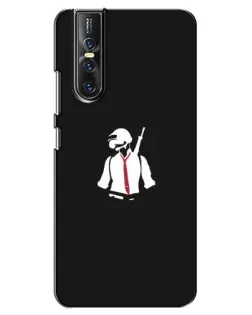Чехол для Vivo V15 Pro с картинкой «PUBG — силуэт воина» Чехол для Vivo V15 Pro с картинкой «PUBG — силуэт воина»