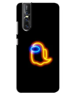 Чехол для Vivo V15 Pro с картинкой «Among Us неоновое сияние»