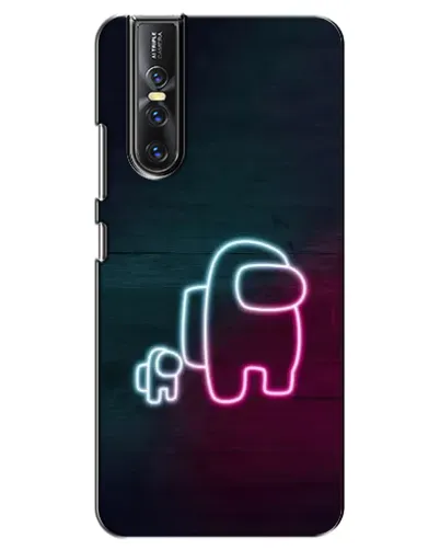 Чехол для Vivo V15 Pro с картинкой «Among Us неон-арт» Чехол для Vivo V15 Pro с картинкой «Among Us неон-арт»