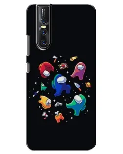 Чехол для Vivo V15 Pro с картинкой «Among Us космос»