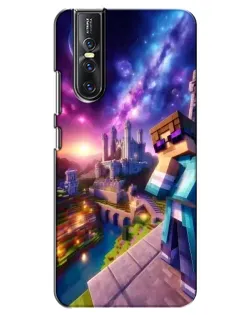 Чехол для Vivo V15 Pro с картинкой «Стив и космос»
