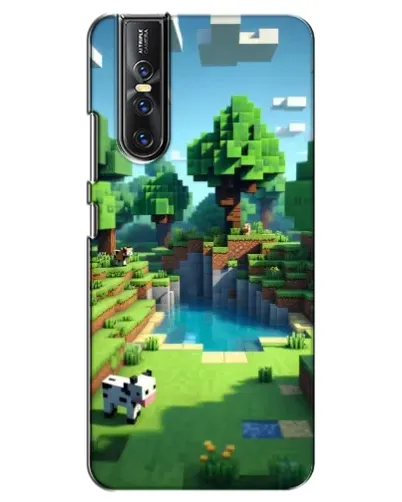 Чехол для Vivo V15 Pro с картинкой «Minecraft летний день»