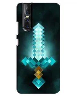 Чехол для Vivo V15 Pro с картинкой «Алмазный меч неон»