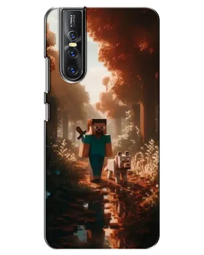 Чехол для Vivo V15 Pro с картинкой «Стив в лесу»