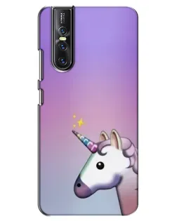 Чехол для Vivo V15 Pro с картинкой «Единорог градиент»