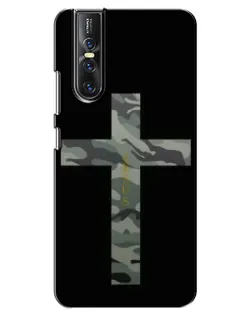 Чехол для Vivo V15 Pro с картинкой «Милитари Крест»