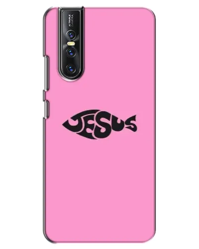 Чехол для Vivo V15 Pro с картинкой «Розовый символ Jesus» Чехол для Vivo V15 Pro с картинкой «Розовый символ Jesus»