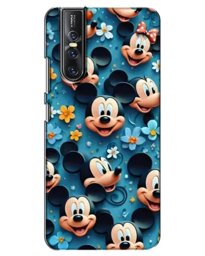 Чехол для Vivo V15 Pro с картинкой «Паттерн Микки и Минни»