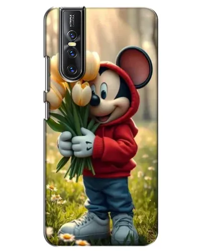 Чехол для Vivo V15 Pro с картинкой «Микки с тюльпанами»