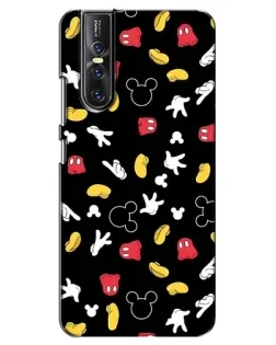 Чехол для Vivo V15 Pro с картинкой «Графический принт лапок»