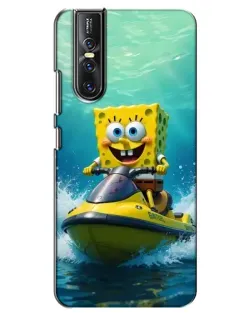 Чехол для Vivo V15 Pro с картинкой «Спанч Боб на гидроцикле» Чехол для Vivo V15 Pro с картинкой «Спанч Боб на гидроцикле»