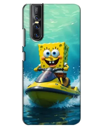 Чехол для Vivo V15 Pro с картинкой «Спанч Боб на гидроцикле»