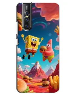 Чехол для Vivo V15 Pro с картинкой «Космический фастфуд» Чехол для Vivo V15 Pro с картинкой «Космический фастфуд»