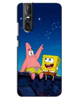 Чехол для Vivo V15 Pro с картинкой «Губка Боб и Патрик ночью» Чехол для Vivo V15 Pro с картинкой «Губка Боб и Патрик ночью»