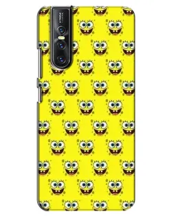 Чехол для Vivo V15 Pro с картинкой «Паттерн Губка Боб» Чехол для Vivo V15 Pro с картинкой «Паттерн Губка Боб»