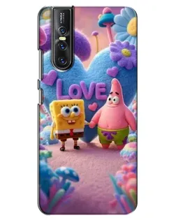 Чехол для Vivo V15 Pro с картинкой «Губка Боб Патрик» Чехол для Vivo V15 Pro с картинкой «Губка Боб Патрик»