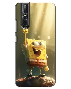 Чехол для Vivo V15 Pro с картинкой «Сияющий Спанч Боб» Чехол для Vivo V15 Pro с картинкой «Сияющий Спанч Боб»