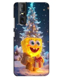Чехол для Vivo V15 Pro с картинкой «Рождественский Спанч Боб» Чехол для Vivo V15 Pro с картинкой «Рождественский Спанч Боб»