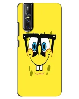 Чехол для Vivo V15 Pro с картинкой «Минималистичный Спанч Боб» Чехол для Vivo V15 Pro с картинкой «Минималистичный Спанч Боб»