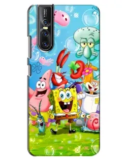 Чехол для Vivo V15 Pro с картинкой «Губка Боб и друзья» Чехол для Vivo V15 Pro с картинкой «Губка Боб и друзья»