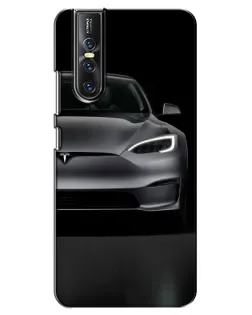 Чехол для Vivo V15 Pro с картинкой «Tesla Model S Look» Чехол для Vivo V15 Pro с картинкой «Tesla Model S Look»