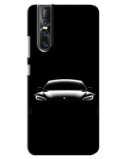 Чехол для Vivo V15 Pro с картинкой «Фары Tesla Night»