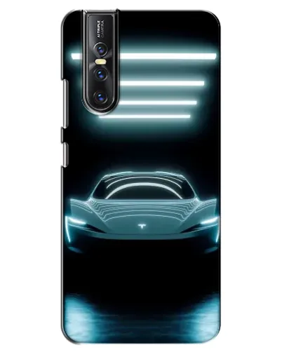 Чехол для Vivo V15 Pro с картинкой «Tesla в неоне» Чехол для Vivo V15 Pro с картинкой «Tesla в неоне»
