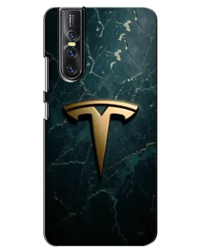 Чехол для Vivo V15 Pro с картинкой «Мраморная Tesla Gold» Чехол для Vivo V15 Pro с картинкой «Мраморная Tesla Gold»