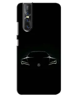 Чехол для Vivo V15 Pro с картинкой «Mercedes — силуэт авто» Чехол для Vivo V15 Pro с картинкой «Mercedes — силуэт авто»